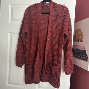 American Eagle Outfitters Brick Red Cardigan